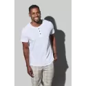 branded Stedman Mens Shawn Henley T-shirt, from our range of promotional Men's Promotional T Shirts