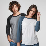 Men&#039;s Promotional T Shirts - Next Level Unisex Tri-Blend 3/4 Raglan T-Shirt