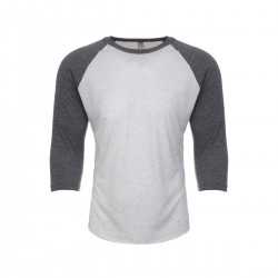 Men's Promotional T Shirts - Next Level Unisex Tri-Blend 3/4 Raglan T-Shirt
