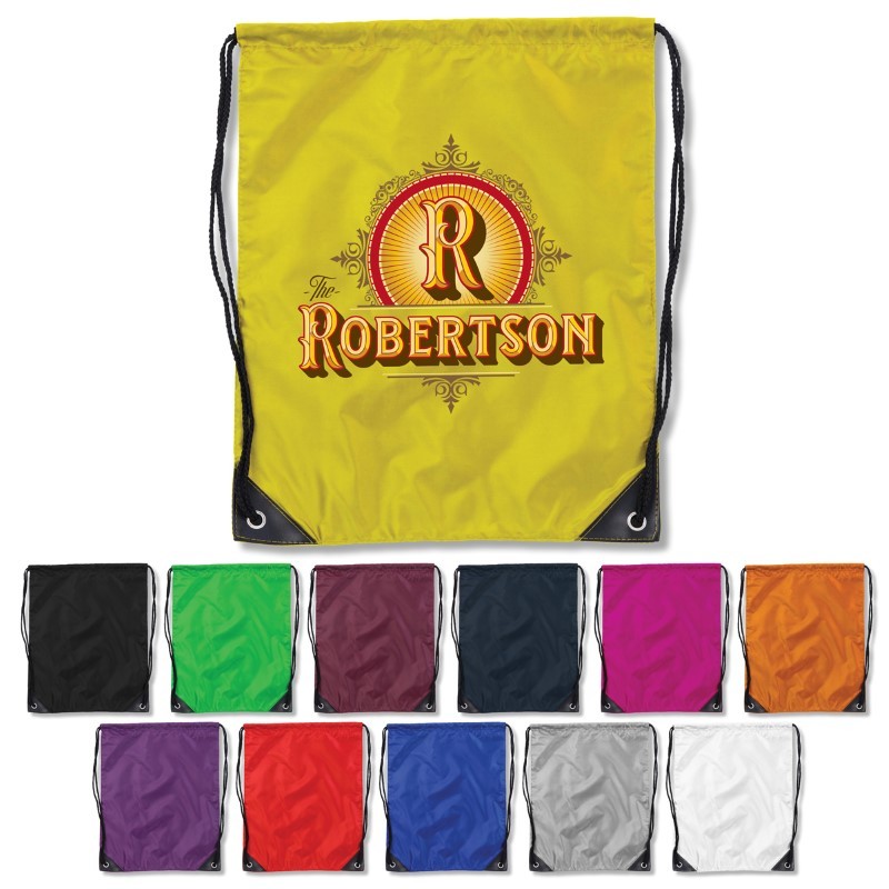 branded Drawstring Nylon Backsack, from our range of promotional Drawstring Bags & Back Sacks