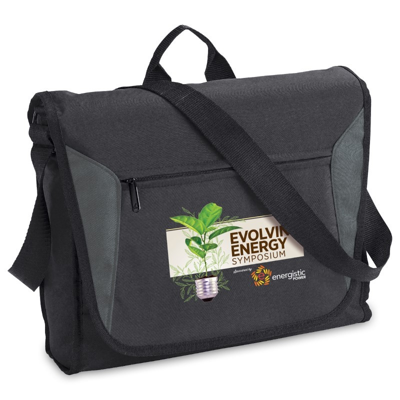 branded Platform Flap Satchel Bag, from our range of promotional Conference Bags & Satchels