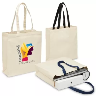 branded Heavy Duty Canvas Tote Bag with Gusset, from our range of promotional Shopping Tote Bags