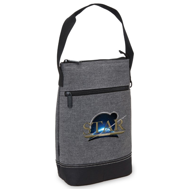 branded Tirano Two Bottle Wine Cooler Bag, from our range of promotional Wine Holders & Carriers