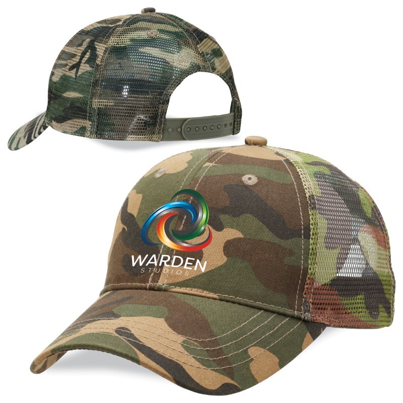 branded Camo Trucker Cap, from our range of promotional Caps