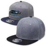 Caps  - Heathered Snapback Cap Flat Peak