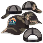 Caps  - Black Camo Trucker Cap