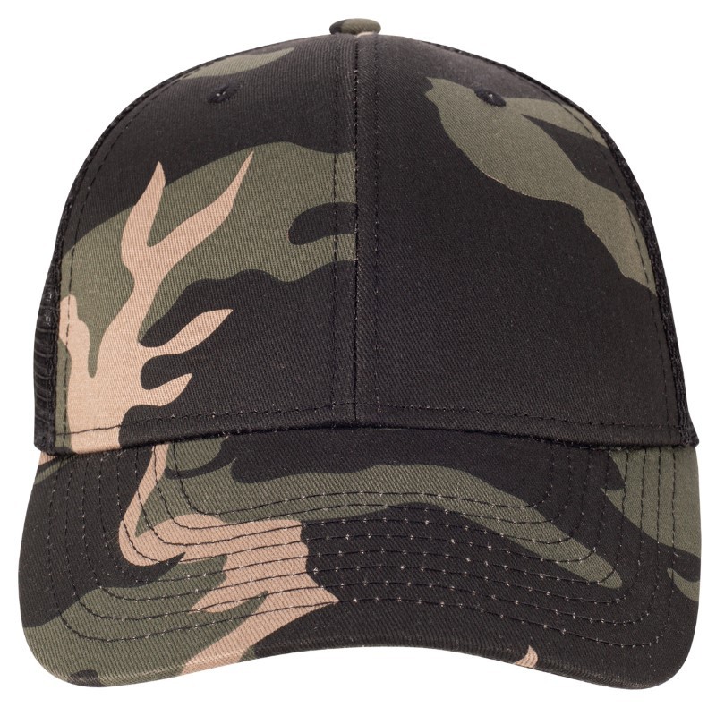 branded Black Camo Trucker Cap, from our range of promotional Caps