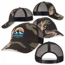 branded Black Camo Trucker Cap, from our range of promotional Caps