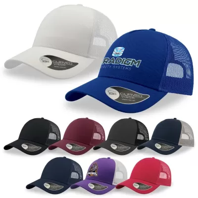 branded Atlantis Rapper Cotton Trucker Cap, from our range of promotional Caps