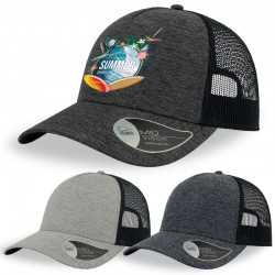 branded Atlantis Rapper Melange Trucker Cap, from our range of promotional Caps