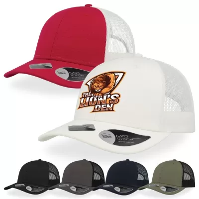 branded Atlantis Recy Three Trucker Cap, from our range of promotional Caps