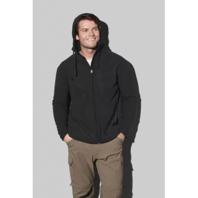 branded Stedman Mens Active Hooded Fleece Jacket, from our range of promotional Fleece Tops
