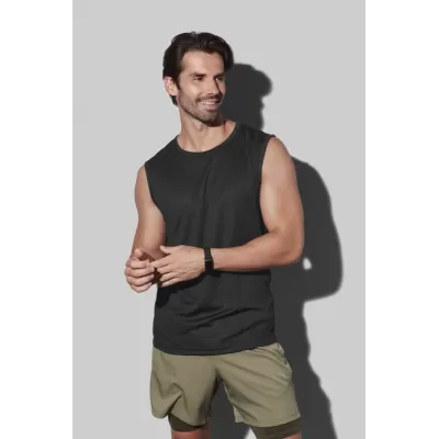 branded Stedman Mens Active 140 Sleeveless, from our range of promotional Singlets