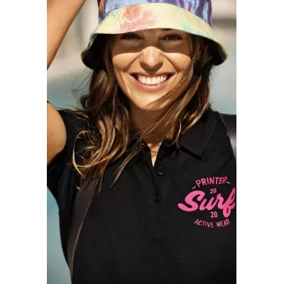 branded Surf Pro Womens Cotton Polo, from our range of promotional Ladies Promotional Polo Shirts
