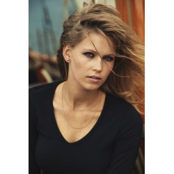 branded James Harvest Lynn Womens V-Neck 3/4 T-Shirt, from our range of promotional Ladies Promotional T Shirts