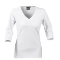 branded James Harvest Lynn Womens V-Neck 3/4 T-Shirt, from our range of promotional Ladies Promotional T Shirts