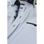 Men&#039;s Corporate Shirts  - James Harvest Purple Bow 40 Mens Shirt