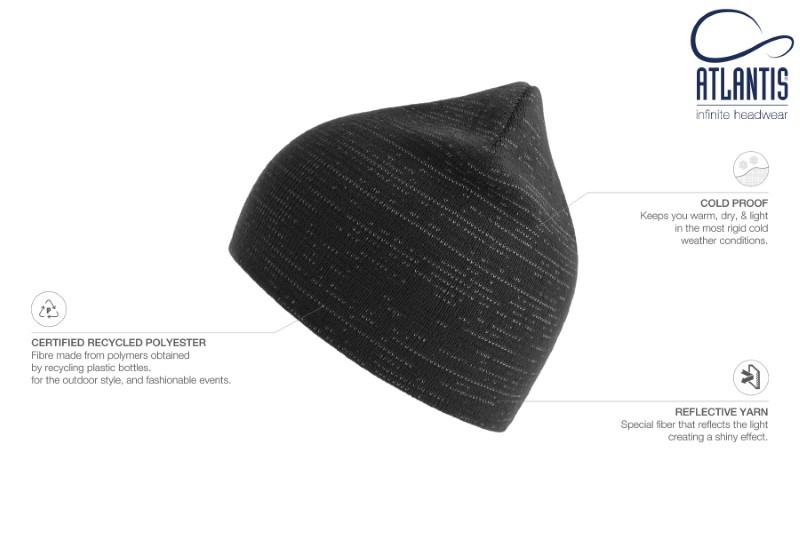 branded Atlantis Shine Beanie, from our range of promotional Beanies