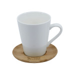 Coffee Mugs - Carmel Vee Mug &amp; Saucer Set