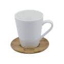 branded Carmel Vee Mug &amp; Saucer Set, from our range of promotional Coffee Mugs