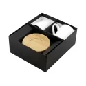 branded Carmel Vee Mug &amp; Saucer Set, from our range of promotional Coffee Mugs