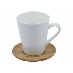 Coffee Mugs - Carmel Vee Mug & Saucer