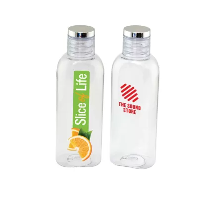 branded Virginia700ml Clear Water Bottle, from our range of promotional Drink Bottles - Plastic