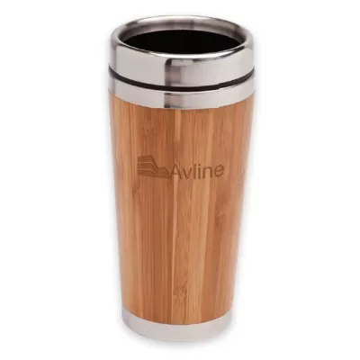 branded Bamboo 450ml Travel Mug, from our range of promotional Travel Mugs