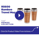Travel Mugs  - Bamboo 450ml Travel Mug