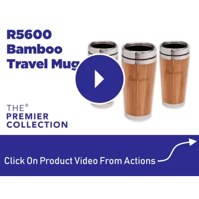 branded Bamboo 450ml Travel Mug, from our range of promotional Travel Mugs