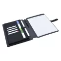 branded Impact A4 Portfolio, Black/Charcoal, from our range of promotional Non Leather Compendiums