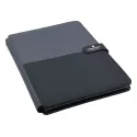 branded Impact A4 Portfolio, Black/Charcoal, from our range of promotional Non Leather Compendiums
