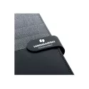 branded Impact A4 Portfolio, Black/Charcoal, from our range of promotional Non Leather Compendiums
