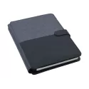 branded Impact A5 Portfolio, Black/Charcoal, from our range of promotional Non Leather Compendiums