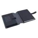 branded Impact A5 Portfolio, Black/Charcoal, from our range of promotional Non Leather Compendiums