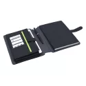 branded Impact A5 Portfolio, Black/Charcoal, from our range of promotional Non Leather Compendiums