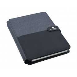 Non Leather Compendiums - Impact A5 Portfolio, Black/Charcoal