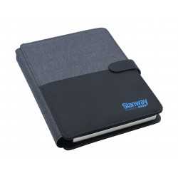Non Leather Compendiums - Impact A5 Portfolio, Black/Charcoal
