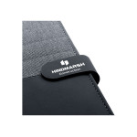 Non Leather Compendiums  - Impact A5 Portfolio, Black/Charcoal