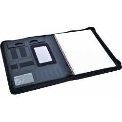 branded Productivity A4 Zip Portfolio, from our range of promotional Non Leather Zip Compendiums