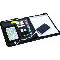 branded Productivity A5 Zip Portfolio, from our range of promotional Non Leather Zip Compendiums