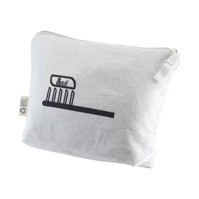 branded Calico Toiletry/Makeup Bag 14.5cmx22.5cm, from our range of promotional Toiletry Bags