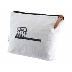 branded Calico Toiletry/Makeup Bag 14.5cmx22.5cm, from our range of promotional Toiletry Bags