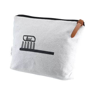 branded Calico Toiletry/Makeup Bag 14.5cmx22.5cm, from our range of promotional Toiletry Bags
