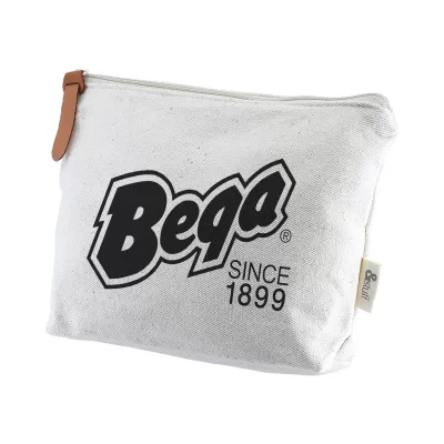 branded Calico Toiletry/Makeup Bag 14.5cmx22.5cm, from our range of promotional Toiletry Bags
