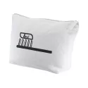 branded Calico Toiletry/Makeup Bag 17x27x8.5cm, from our range of promotional Toiletry Bags