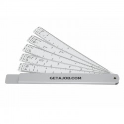 Rulers - Measure-Mate Scale Rule, Silver