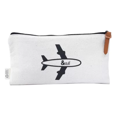 branded Calico Travel Pouch 12.5cm x 24.5cm, from our range of promotional Travel & Trolley Bags