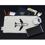 Travel &amp; Trolley Bags  - Calico Travel Pouch 12.5cm x 24.5cm