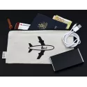 branded Calico Travel Pouch 12.5cm x 24.5cm, from our range of promotional Travel &amp; Trolley Bags